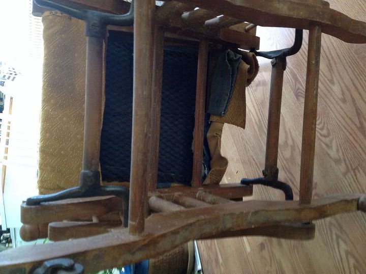 old rocking chair, painted furniture