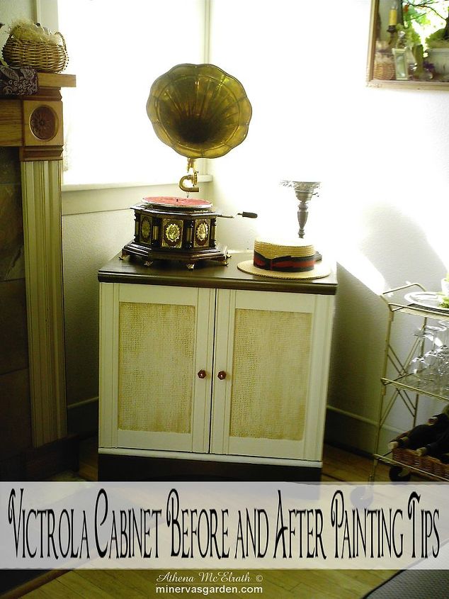 vintage cabinet before and after painting tips from minerva s garden, kitchen cabinets, painted furniture