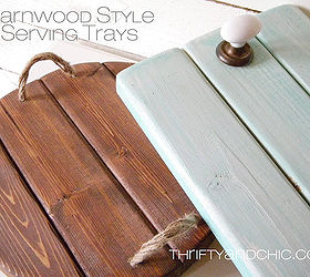 barnwood style serving trays, crafts, home decor, Barnwood style serving trays