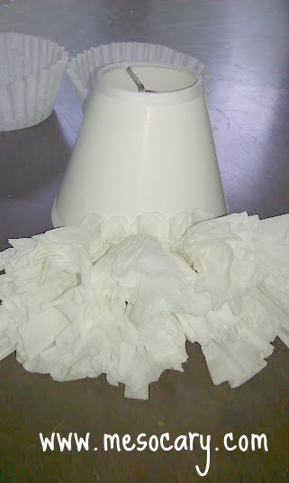 my brassy chandelier is blooming with coffee filters, crafts, home decor