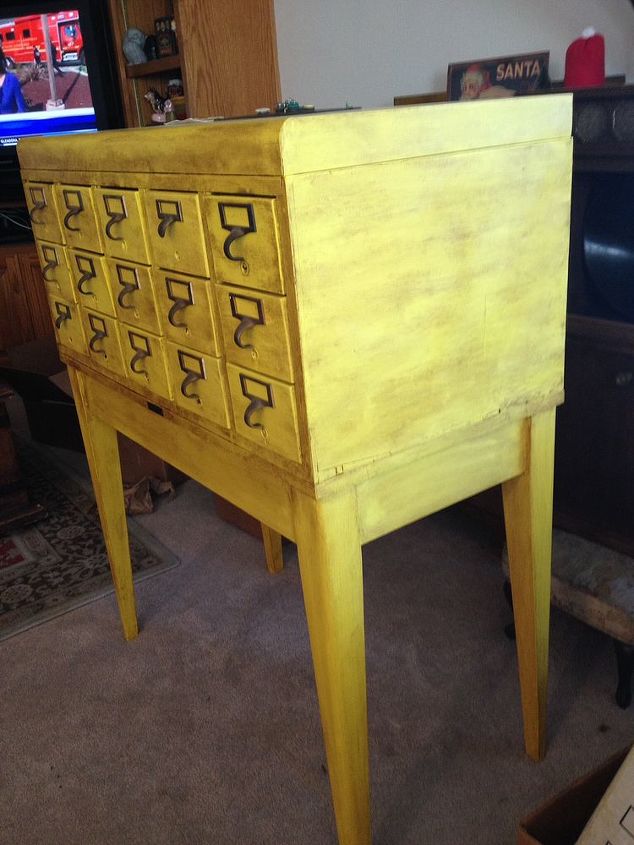 cool card catalog upcycle