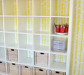a bright cheery stenciled playroom, entertainment rec rooms, home decor, painting