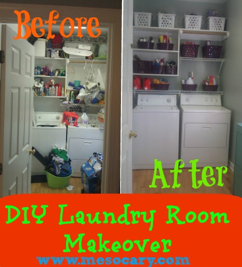 laundry room makeover for under 100, home decor, laundry rooms, can you spy the chain saw yup that s how sad this room used to be