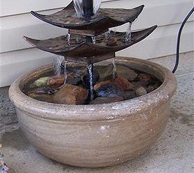 diy water fountain, diy, outdoor living, Fung Shui DIY Water Fountain