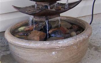 DIY Water Fountain, Re-purpose, Upcycle, Garden, Porch Decor