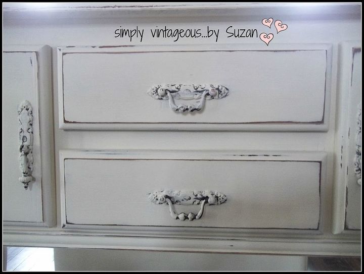 a sideboard makeover, painted furniture
