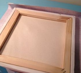 diy canvas picture frame, crafts