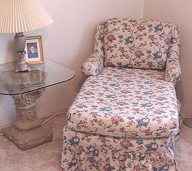 a flea market chaise turns elegant with easy technique secret, painted furniture, reupholster