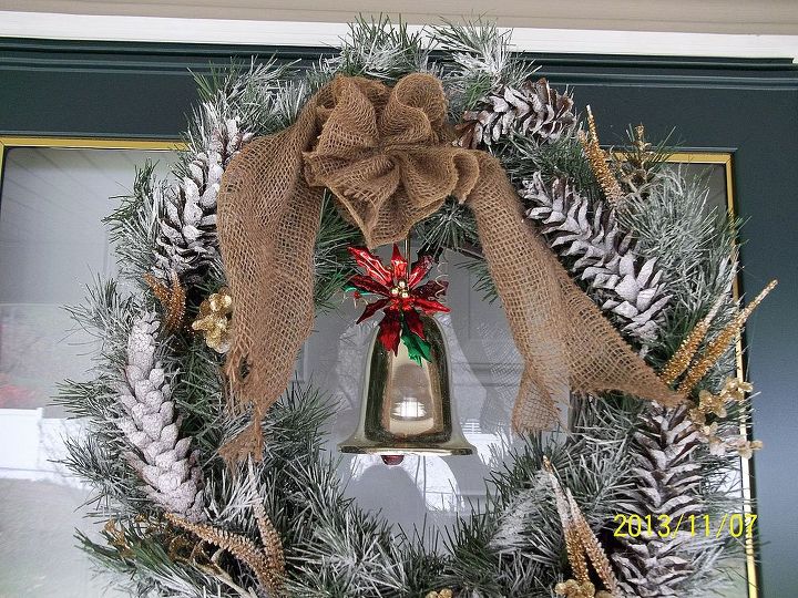 wreaths i made, christmas decorations, crafts, seasonal holiday decor, wreaths, A Christmas wreath I made