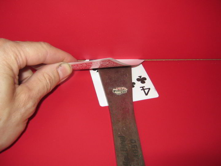 pry bars are handy but can do damage a card trick can help, home maintenance repairs, tools
