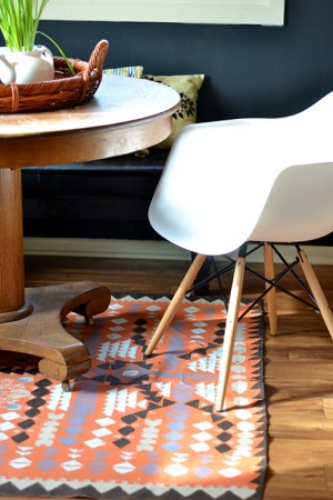 how to make a rug with a dropcloth and paint, crafts, flooring, painting