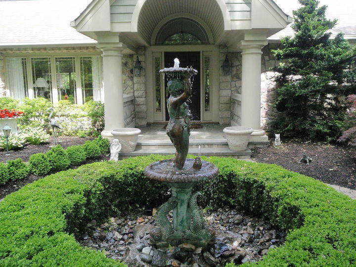fountainscapes by nj pondguys, gardening, ponds water features, An antique bronze fountain in Rumson NJ 07760 Restored to operating condition By NJ Pondguys 732 768 3032