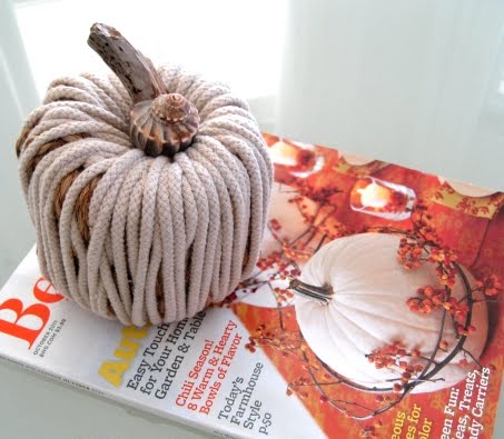 easy diy pumpkin with rope, crafts
