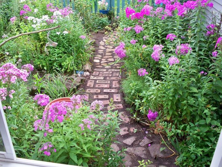 my new garden path, gardening, The view from the house Love love love it