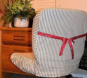cute up an office chair with a slipcover, craft rooms, home decor, home office, painted furniture, reupholster