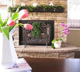 rustic elegnace home tour, fireplaces mantels, home decor, We turned the fireplace around so it became the focal point of our home it originally was in the corner of our family room