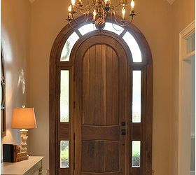 diy arched tudor door, diy, doors, how to, woodworking projects, He made arched moldings on the second day of the install