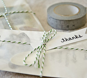tea inspired party favour or thank you gift, crafts, Package your gifts into the notions bag Seal with washi tape and wrap with bakery twine Attach a small cardstock tag with a handwritten or rubber stamped message