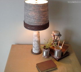grapevine wire wrapped lamp shade, crafts, repurposing upcycling, Much better now
