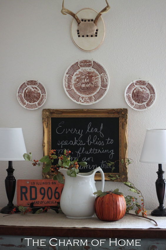 are you getting your fall on, seasonal holiday decor, My fall buffet