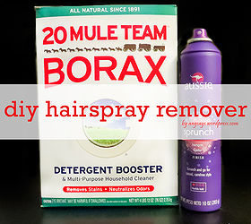 how to remove hairspray residue, cleaning tips