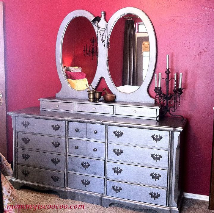 how to transform your furniture with metallic paint, painted furniture