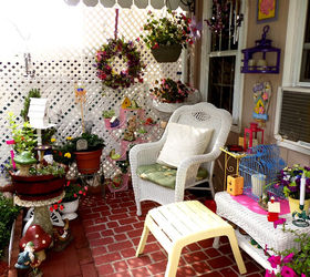 the way my patio was in the summer of 2013, gardening, outdoor living, seasonal holiday decor, wreaths
