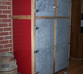 vintage icebox, painted furniture, Refinished vintage icebox