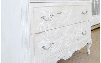 How to Add a Hand Painted Element to Your Next Furniture Make Over