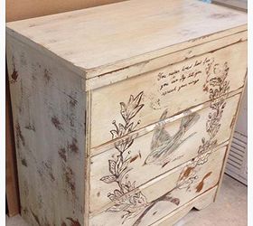 shabby bird dresser, painted furniture