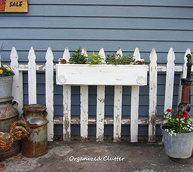 a re purposed furniture piece window box, gardening, repurposing upcycling