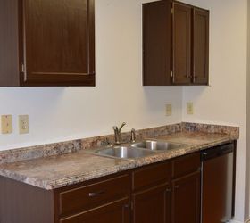 kitchen update, home decor, kitchen backsplash, kitchen design, painted furniture, We are thinking about putting some shelves between the upper cabinets It will depend on what we do for the backsplash