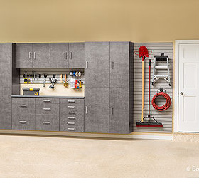garage storage and organizing ideas, garages, organizing, storage ideas, This garage solution shown in Platinum blends stylish colors and hardware with heavy duty performance specifically engineered for the garage environment