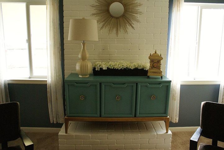 vintage cabinet redo, painted furniture