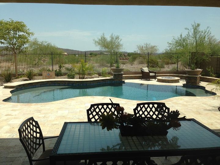 furnished model homes in arizona, home decor, pool designs