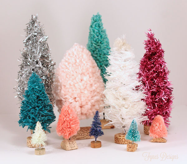 diy bottle brush trees, cleaning tips, crafts