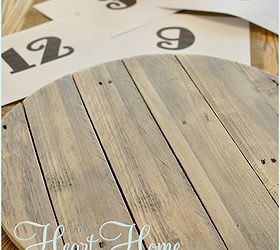easy diy pallet clock, crafts, home decor, outdoor living, pallet, repurposing upcycling, After sanding the wood smooth I found numbers I liked Fancypants Font and printed them in the right size I cut out the numbers and traced them with a pencil onto the wood