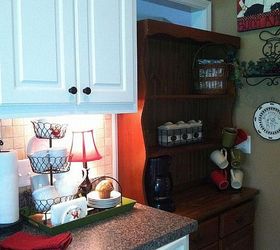 kitchen update closing the door, home decor, kitchen design, This little area shows the tea tray white china pieces for tea Creamer small milk pitcher teacups and saucers sugar bowl Small Plates for coffee and tea time snacks