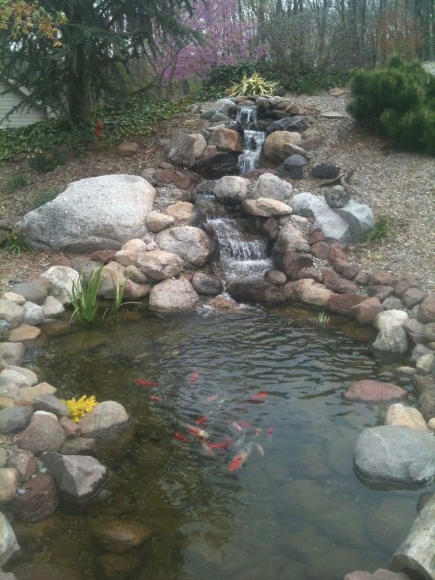 before amp after pictures of a complete water feature renovation, ponds water features, After