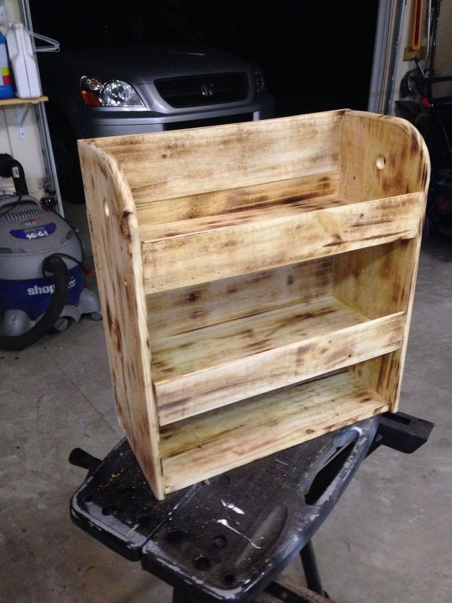 cedar plank utility shelf, diy, shelving ideas, woodworking projects