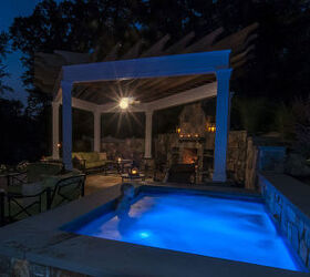 why leave home, decks, outdoor living, pool designs, spas, My Daughter Enjoying The Hot Tub