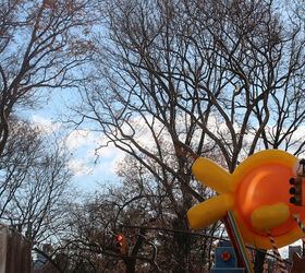 id needed re characters in entertainment, seasonal holiday d cor, thanksgiving decorations, An unidentified school of fish march swim out of water in Macy s 2013 Thanksgiving Parade View Four at CPW Image featured