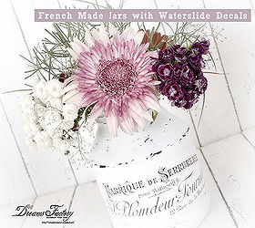 diy french made jars with waterslide decals, crafts