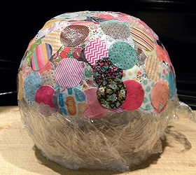 paper mache confetti bowl, crafts, decoupage, Use a bowl or other object as the form Cover it with plastic wrap so you can remove your paper mache bowl