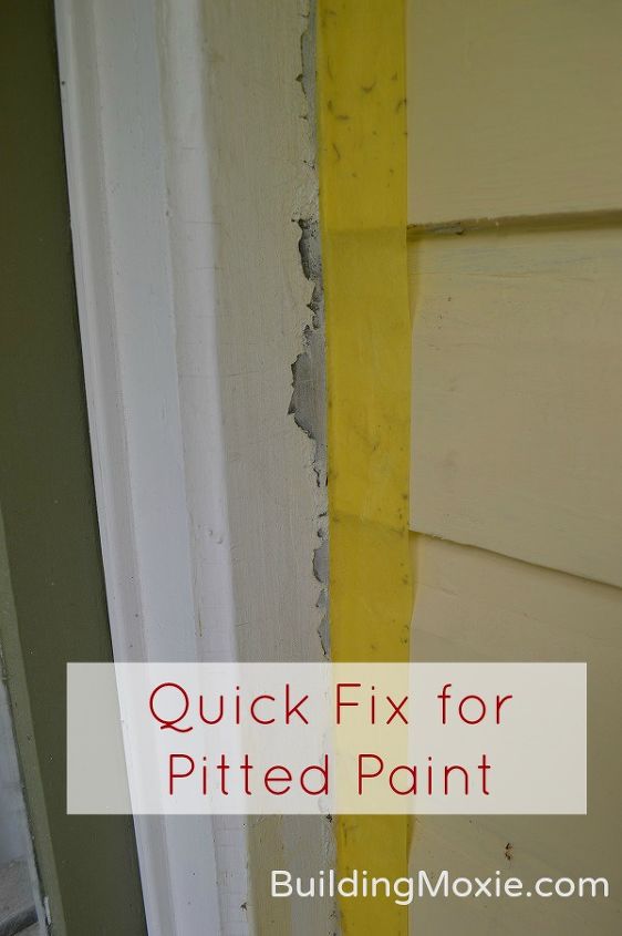 a builder approved two part quick fix for pitted paint, painting