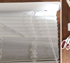 diy sunburst mirror under 10, crafts, Cut the thread out of the blinds Wash the blinds with warm soapy water