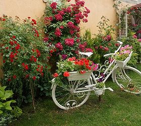 what to do with that old bicycle, gardening, repurposing upcycling