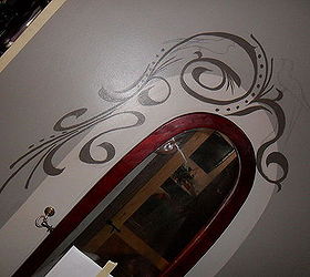 standing mirror to decorated wall mirror, painted furniture, Doesn t this look awesome