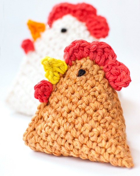 crochet chick bean bags, crafts