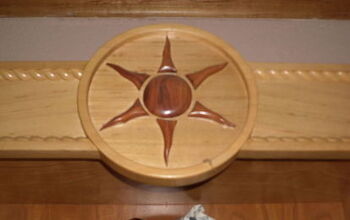This a Kitchen Re-Model that My Ex Husband Made for me ....Soft maple and the very top  of the arch a Star made from